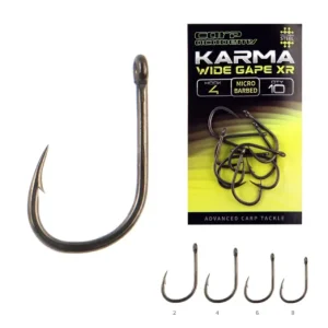 Biztonságos fizetés CARP ACADEMY KARMA Wide Gape XR 2-es pontyozó horog