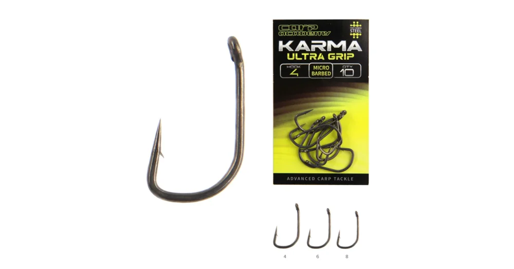 Gyors szállítás CARP ACADEMY KARMA Ultra Grip 8-as pontyozó horog