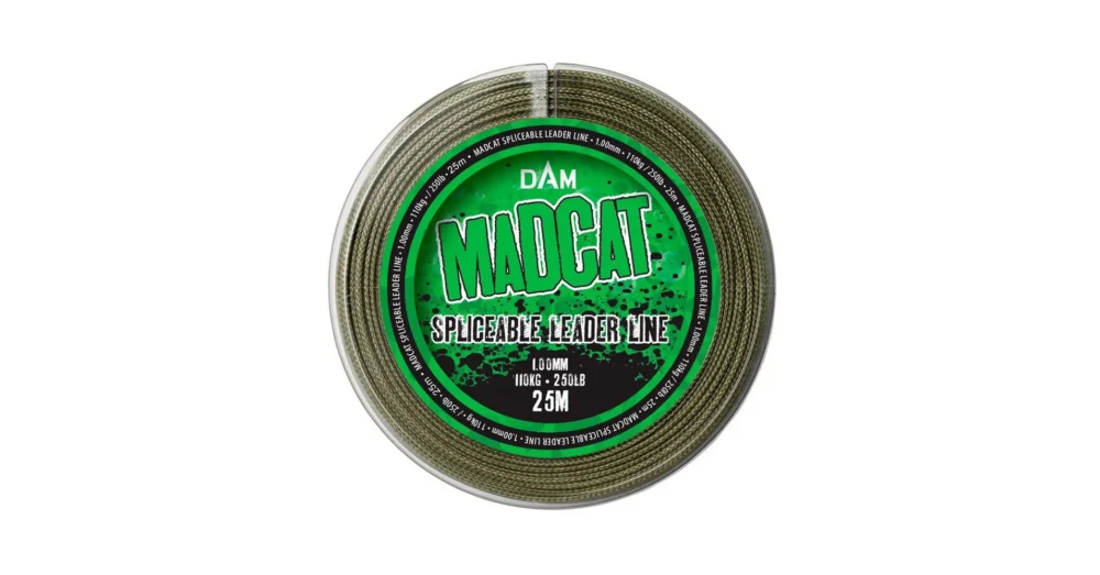 Kiárusítás MADCAT SPLICEABLE Leader 25m/1.00mm/110kg Zöld előkezsínór