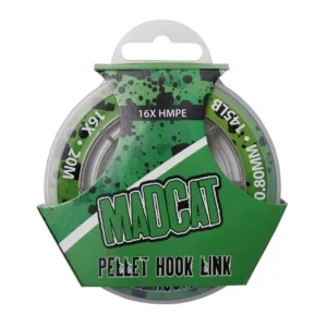 MADCAT Pellet Hook Link 16x20m/0.95mm/85kg barna előkezsínór Expressz kézbesítés