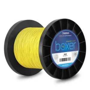 DELPHIN BOXER 4 fluo sárga 0,40mm/30,1kg/1100m harcsázó fonott zsinór Szezonális akció