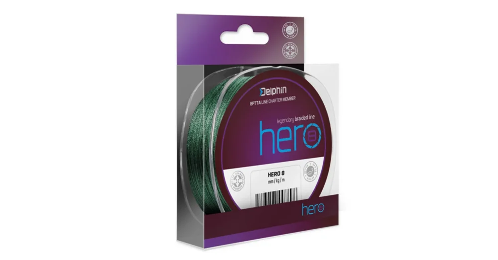 Ne maradj le DELPHIN HERO 8 zöld 0,12mm/8,20kg/117m fonott zsinór