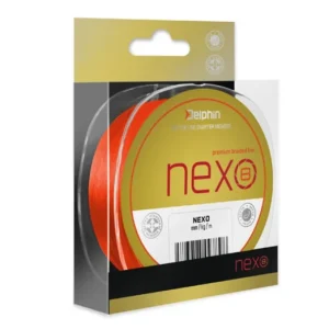Gyors szállítás DELPHIN NEXO 8 Fluo Narancsszínű 0,14mm/8,6kg/300m Fonott Zsinór