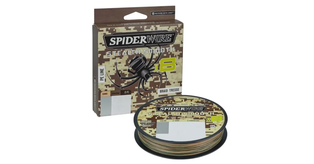 SPIDERWIRE Stealth Smooth8 x8 PE CAMO 0.09mm/7.5kg/150m fonott zsínór Expressz szállítás