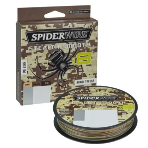 SPIDERWIRE Stealth Smooth8 x8 PE CAMO 0.13mm/12.7kg/150m fonott zsínór Outlet