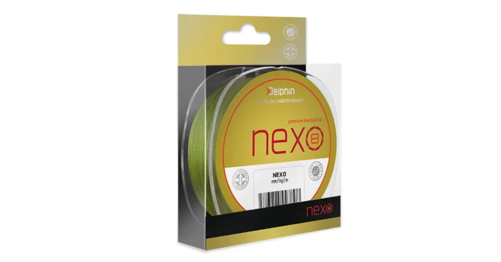 Ne maradj le DELPHIN NEXO 8 zöld 0,20mm/14,5kg/130m fonott zsinór
