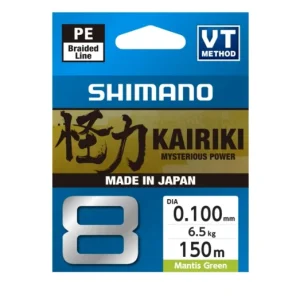 SHIMANO Kairiki 8 150m 0.10mm 6.5kg M Green fonott zsínór Különleges ajánlat