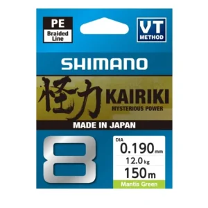 SHIMANO Kairiki 8 150m 0.19mm 12kg M Green fonott zsínór Kihagyhatatlan ajánlat