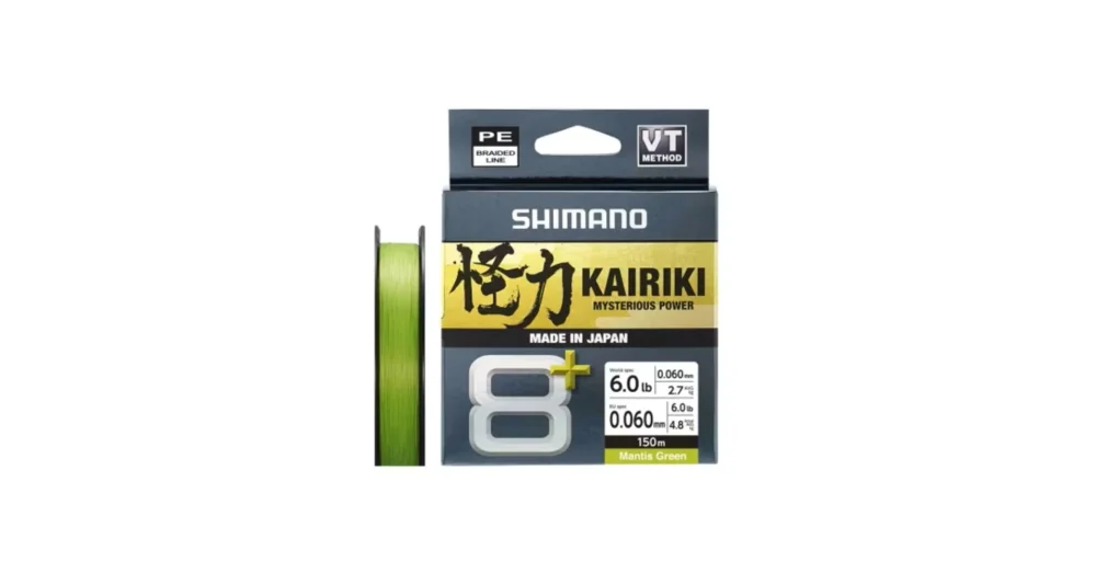 SHIMANO Kairiki 8+ 150m/0.06mm/4.8kg M.Green fonott zsínór Biztonságos fizetés