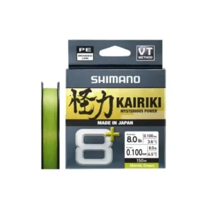 Expressz szállítás SHIMANO Kairiki 8+ 150m/0.10mm/6.5kg M.Green fonott zsínór