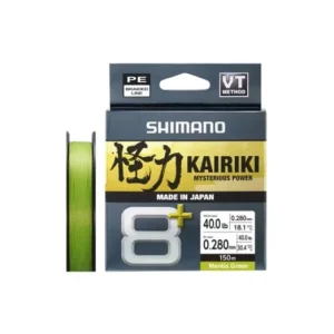 SHIMANO Kairiki 8+ 150m/0.28mm/30.4kg M.Green fonott zsínór Árengedmény