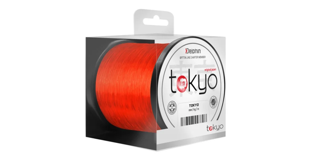 Ajánlat DELPHIN TOKYO narancs színű monofil zsinór 0,28mm/6,4kg/300m