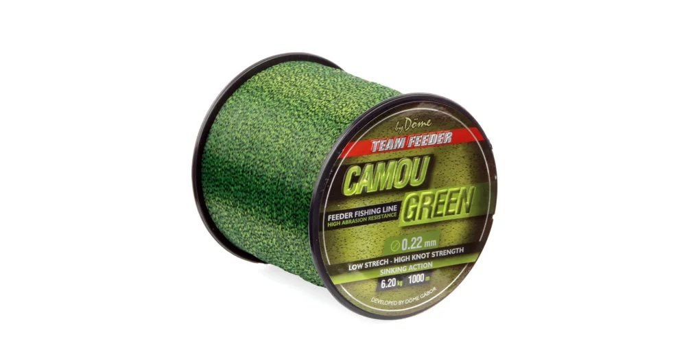BY DÖME TEAM FEEDER Camou Green 1000m 0.30mm feeder zsinór Expressz szállítás