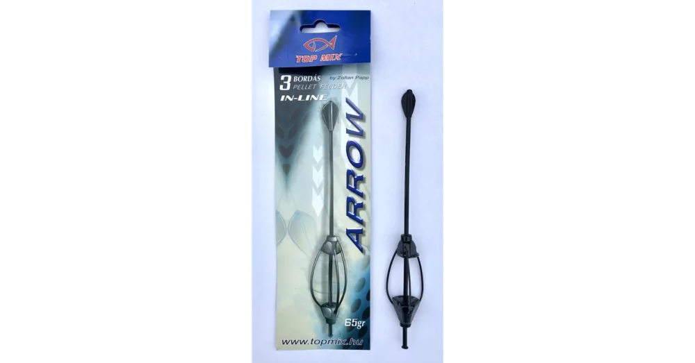 Újdonság TOP MIX Hárombordás arrow method feeder kosár 65g