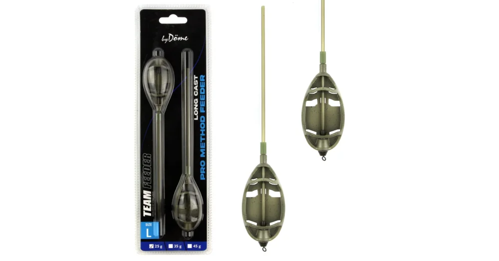 BY DÖME TF Long Cast Pro Method Feeder kosár 55g Azonnali szállítás