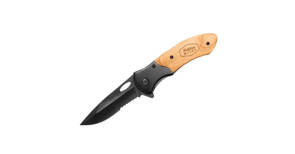 DELPHIN WOODY Zsebkés penge 8,5cm Expressz szállítás