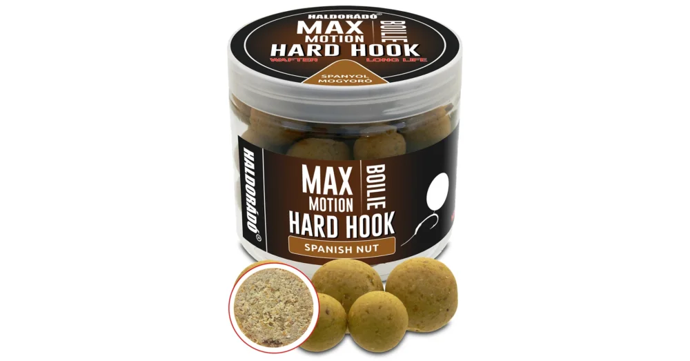 HALDORÁDÓ MAX MOTION Boilie Hard Hook Wafter 16, 20 mm - Spanyol Mogyoró Vásárlói kedvenc
