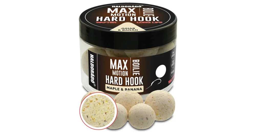 HALDORÁDÓ MAX MOTION Boilie Hard Hook Wafter 24, 30 mm - Juhar & Banán Biztonságos fizetés