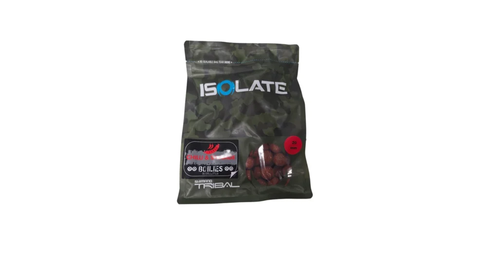 Árengedmény SHIMANO Isolate Boillie Chilli Sausage 20mm - 1kg