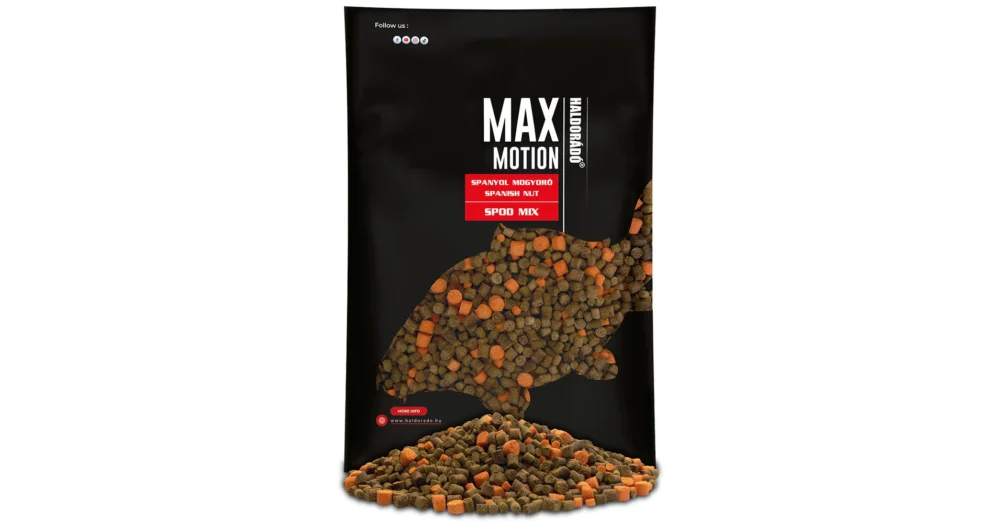Újdonság HALDORÁDÓ MAX MOTION Spod Mix - Spanyol Mogyoró