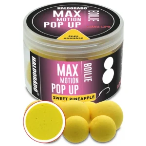 HALDORÁDÓ MAX MOTION Boilie Pop Up 16, 20 mm - Édes Ananász Gyors kiszállítás