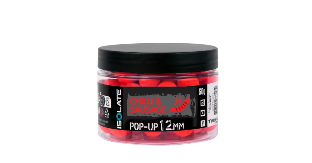 SHIMANO Isolate Pop-Up Chilli Sausage 12mm fluo Red Expressz szállítás