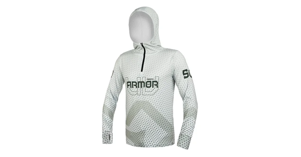 DELPHIN UV ARMOR 50+ Kapucnis hosszúujjú póló Olive XXXL-es Szezonális akció