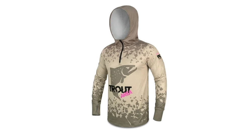 DELPHIN UV ARMOR 50+ Kapucnis hosszúujjú póló Trout XXL-es Gyors szállítás