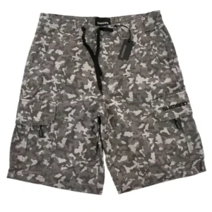 SHIMANO Cargo Shorts Grey Camo M-es Kedvezmény
