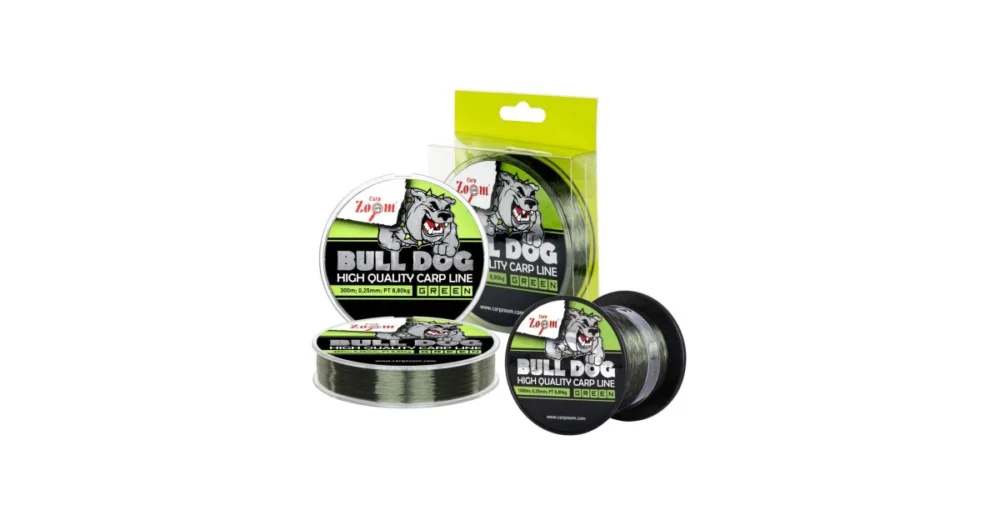 Carp Zoom Bull-Dog Monofil pontyozó horgászzsinór, o 0,25 mm, 300 m, 8,8 kg, sötétzöld (cz2912) Exkluzív ajánlat