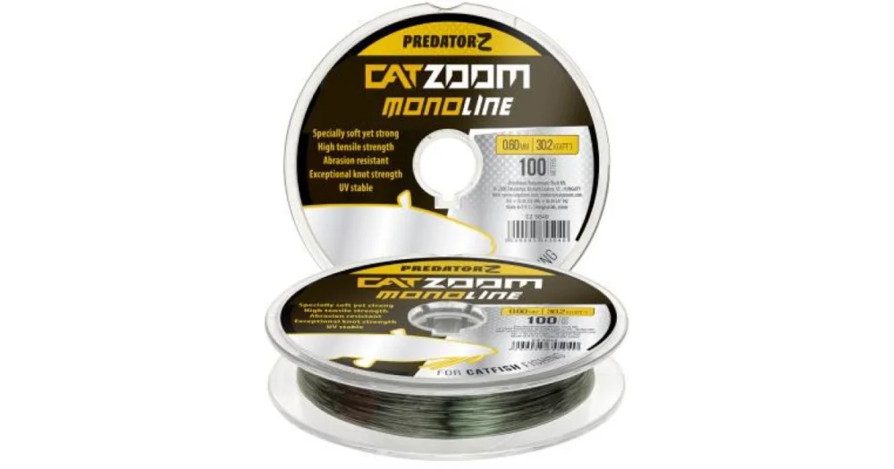 Carp Zoom Catzoom Monoline zsinór, o 0,80 mm, 100 m, 46,2 kg, sötétszürke (cz5057) Népszerű