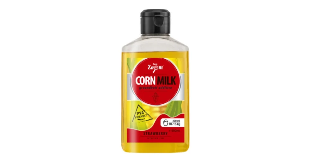 Árengedmény Carp Zoom Corn Milk folyékony adalékanyag, eper, 200 ml (cz0779)