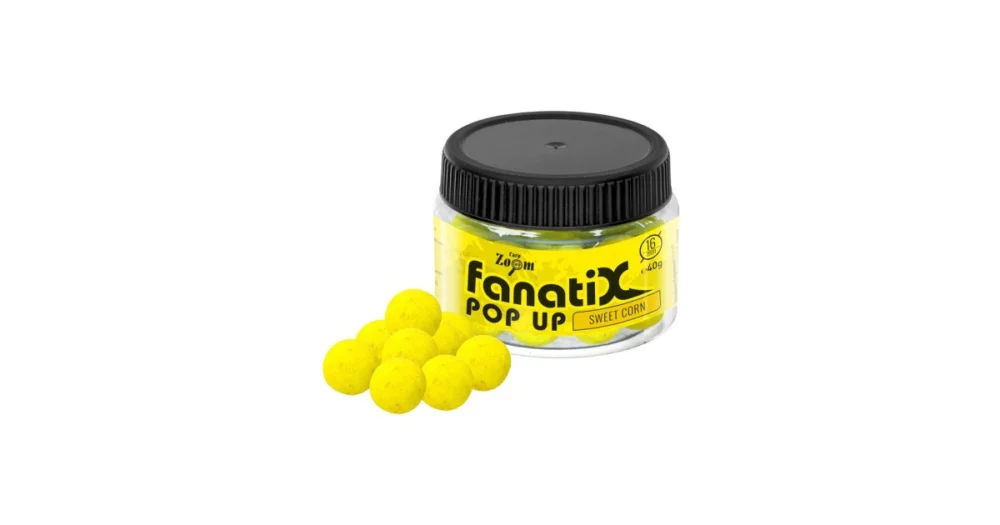 Carp Zoom Fanati-X Pop Up horogcsali, 16 mm, édes kukorica, 40 g (cz9025) Szuper ajánlat