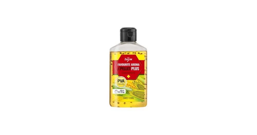 Végkiárusítás Carp Zoom Favourite folyékony aroma pellettel, édes kukorica, 200 ml (cz0717)