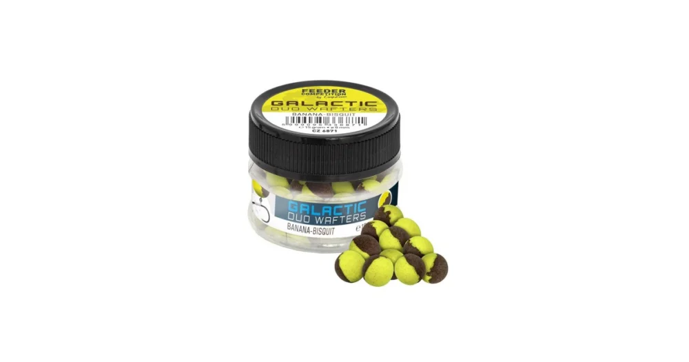 Carp Zoom Feeder Competition Galactic Duo Wafters horogcsali, 8 mm, banán, keksz, 15 g (cz6871) Kihagyhatatlan ajánlat