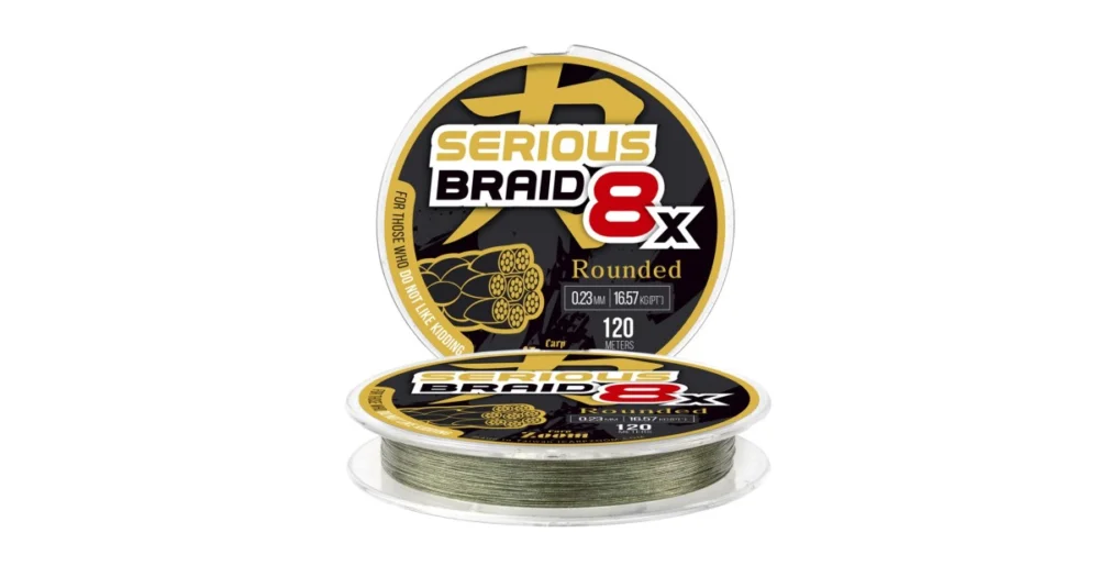 Carp Zoom Serious 8X fonott zsinór, o 0,15 mm, 120 m, 9,54 kg, zöld (cz0397) Különleges ajánlat