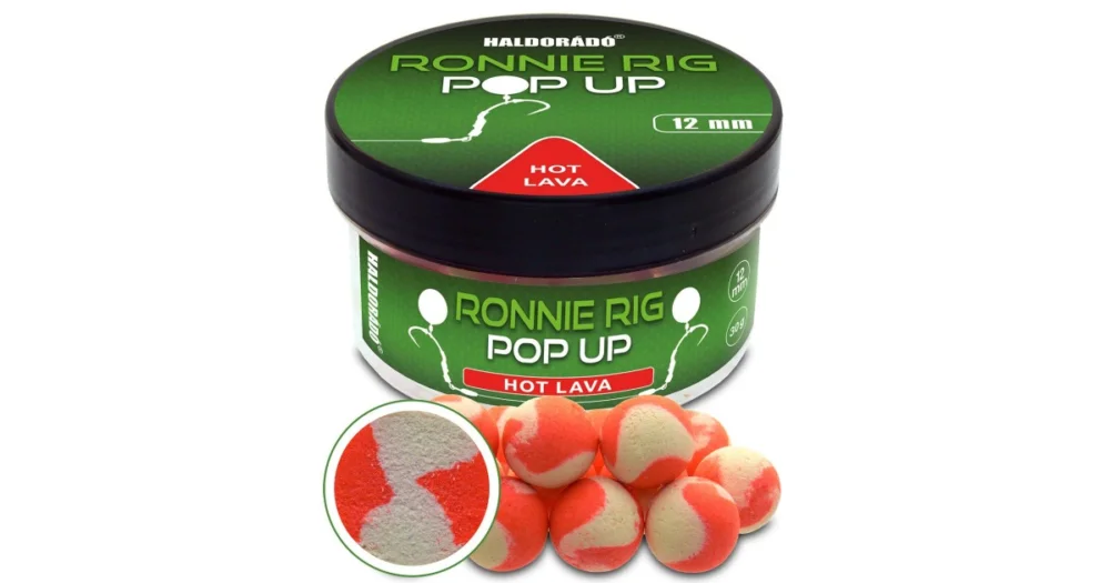Utolsó esély Haldorádó Ronnie Rig Pop Up bojli Hot Lava 10mm 30g