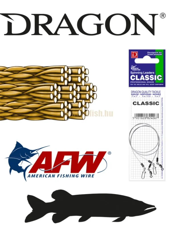 DRAGON 7x7 classic sursfstrand szálas fém előke 12kg 30cm Alacsony ár