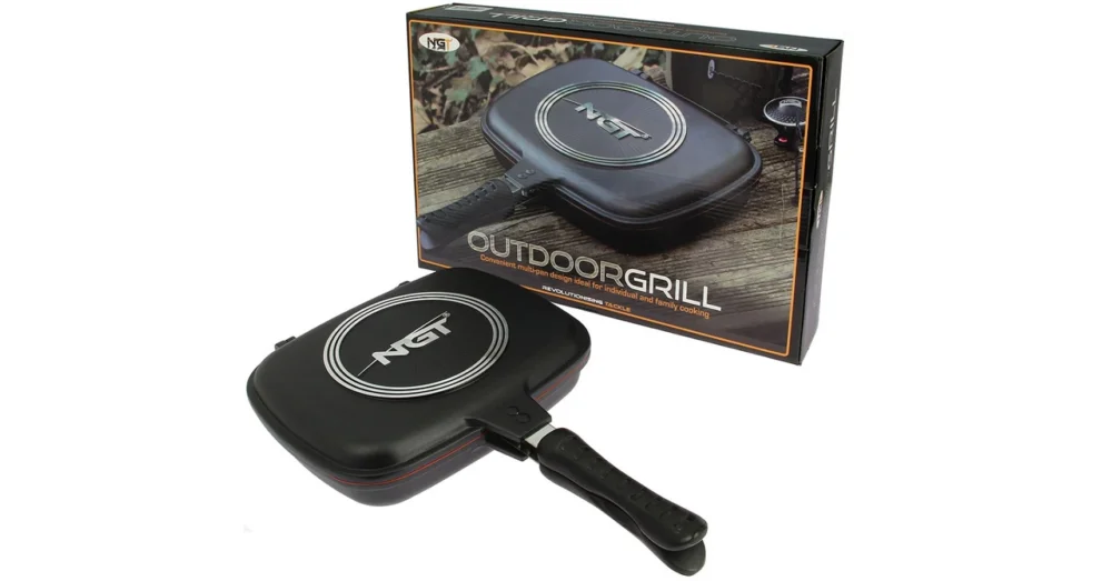 Biztonságos fizetés NGT OUTDOOR DOUBLE GRILL PAN DUPLA SERPENYŐS FŐZŐ/SÜTŐ EDÉNY
