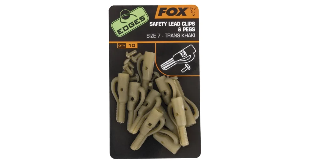 FOX EDGES SAFETY LEAD CLIPS AND PEGS Csak ma