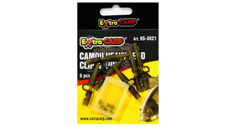 EXTRA CARP CAMOU HEAVY LEAD CLIP & PIN ÓLOMKLIPSZ Akció