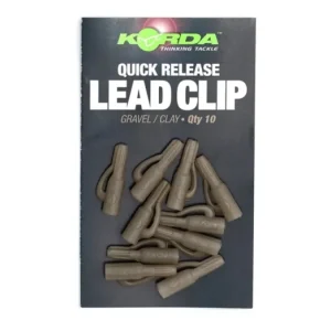 KORDA QUICK RELEASE LEAD CLIP GRAVEL/CLAY 10DB Szezonális akció