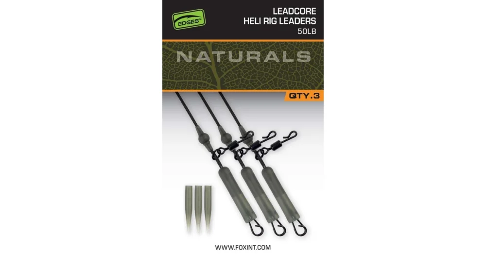 FOX NATURALS LEADCORE HELI RIG LEADERS 50LB Legkelendőbb