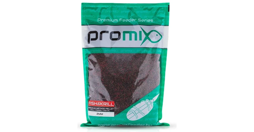 Gyors kiszállítás PROMIX FISH&KRILL PREMIUM METHOD PELLET 2MM 800G