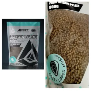 ACROFT HYDROLYSATE TXT 2MM MICRO PELLET 900G - GREEN LIPPED MUSSEL Azonnal elérhető