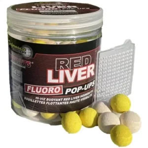 STARBAITS RED LIVER FLUORO POP-UPS 14MM 80G Végkiárusítás