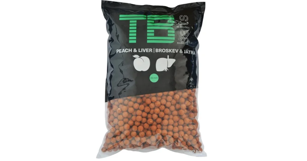 TB BAITS ETETŐBOJLI 10KG - PEACH & LIVER Bestseller