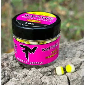 Gyors kiszállítás FEEDERMANIA WAFTERS TWISTED BOILIES & BARRELS 8 MM SWEET PINEAPPLE