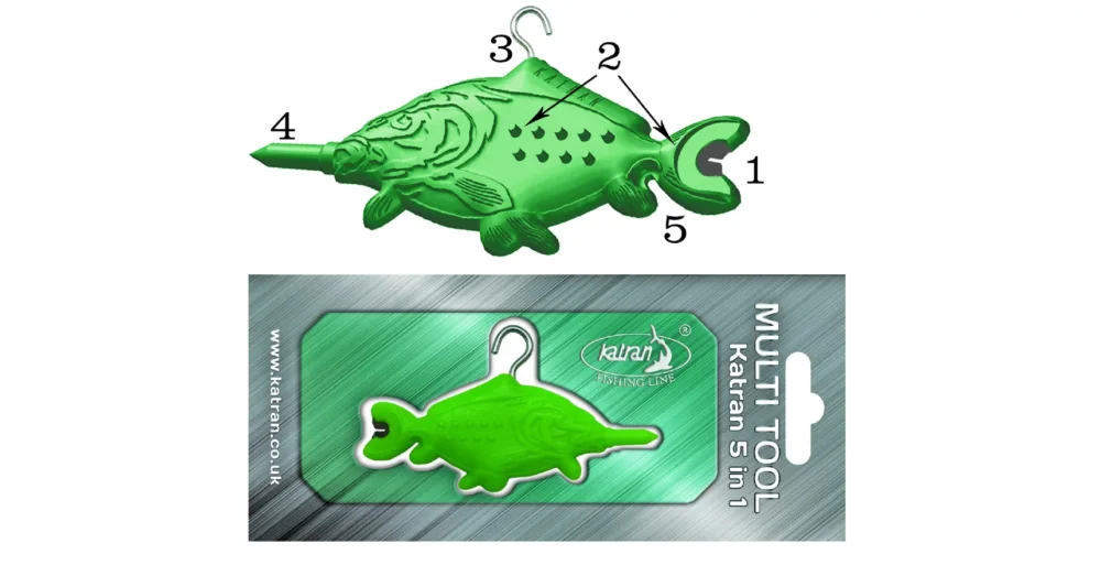 Különleges ajánlat KATRAN MULTI TOOL 5 IN 1 CSOMÓHÚZÓ, ZSINÓRHÁMOZÓ