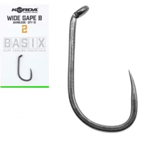Újdonság KORDA BASIX WIDE GAPE B SZAKÁLL NÉLKÜLI HOROG 10DB